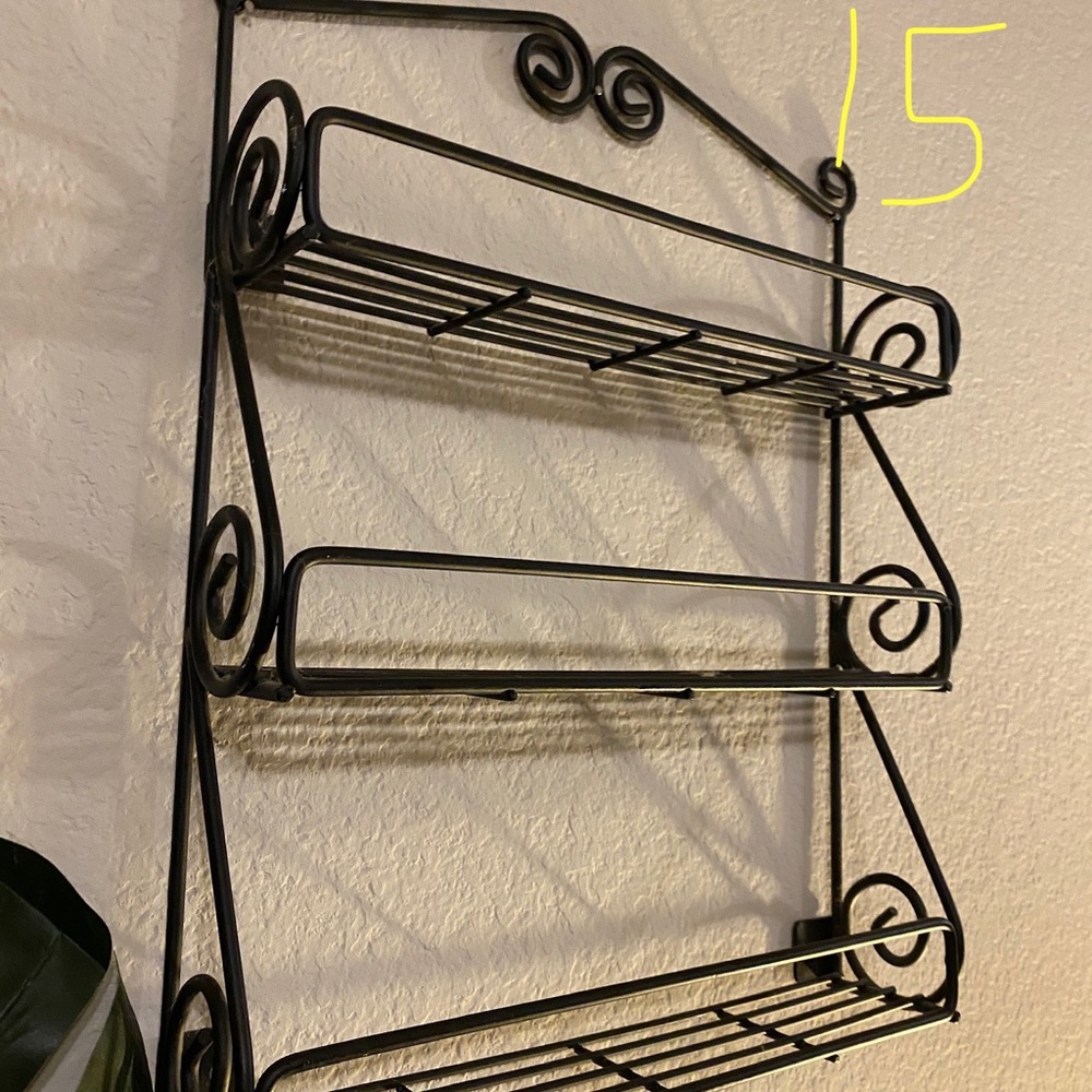 Hanging Shelf / Spice Rack Kitchen Decor (iron / metal)